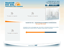 Tablet Screenshot of nascerdosoladm.com.br